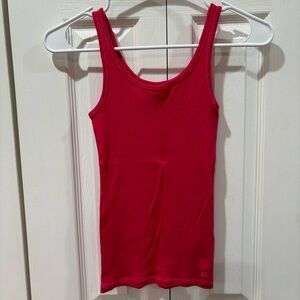 ABERCROMBIE KID’S Ribbed Stretchy Tank Top - bright pink, size M